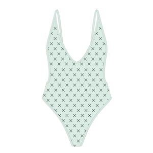 Boutine LA GREEN LOGO PRINT RETRO ONE-PIECE